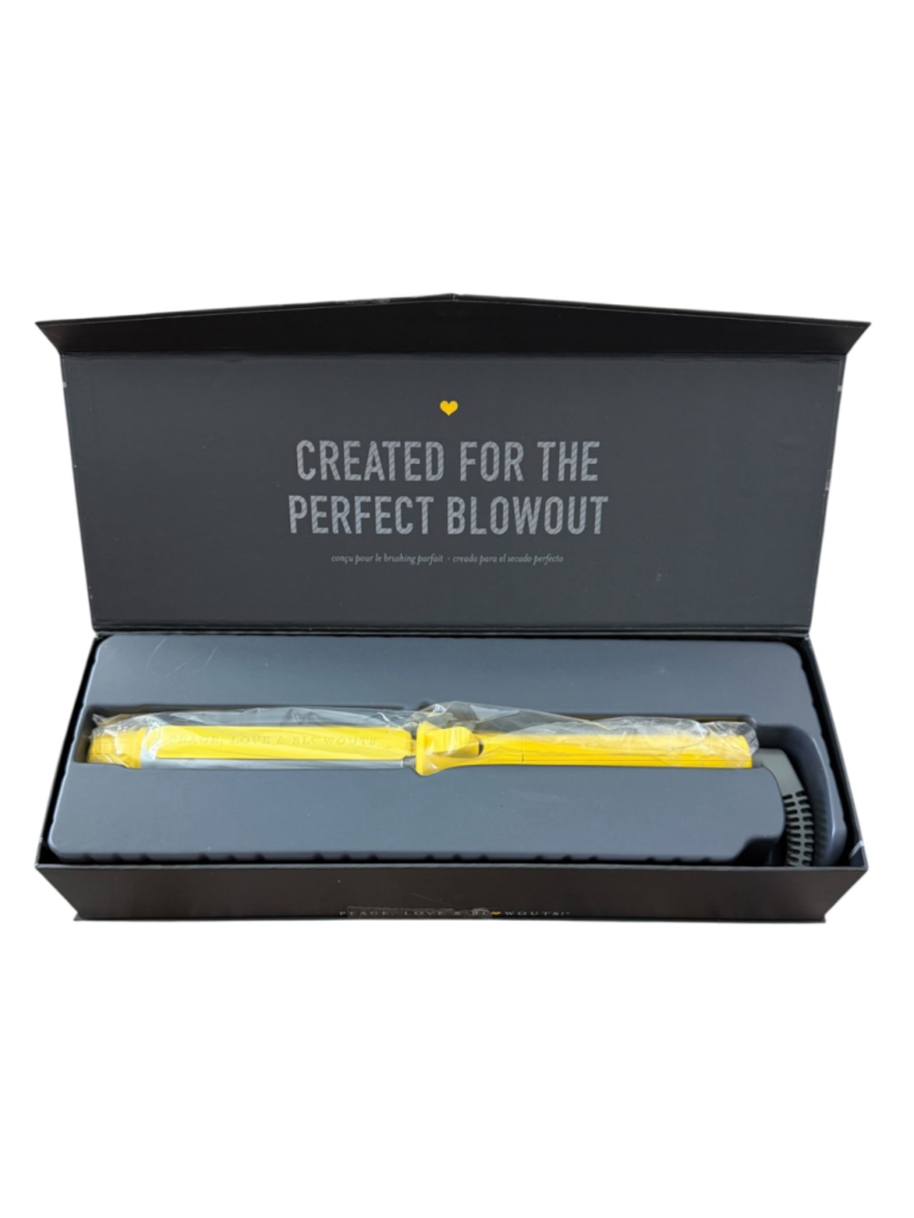 Drybar The 3-Day Bender 1.25” Rotating Curling Iron Yellow New Unused